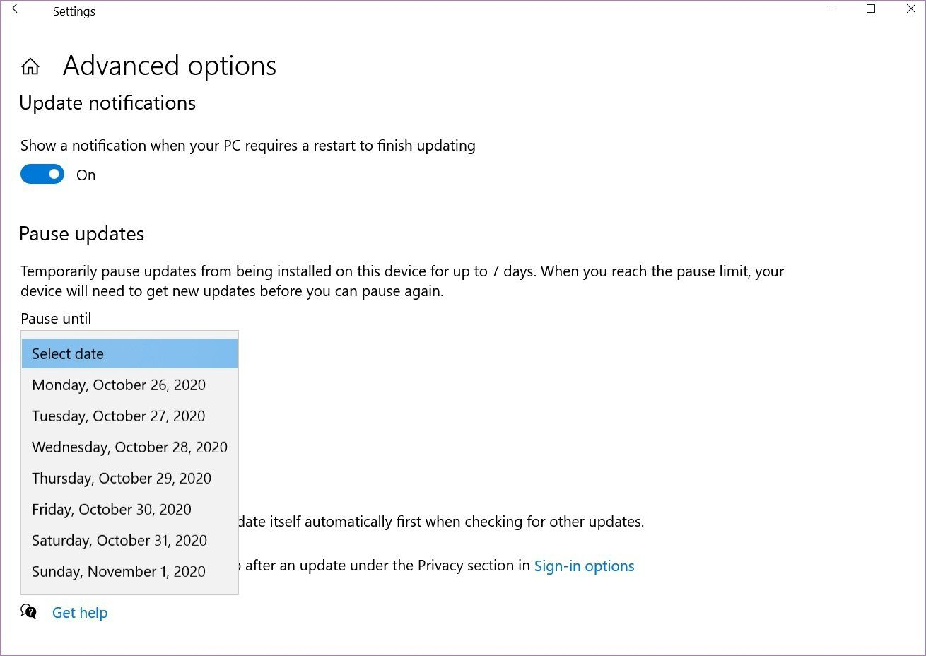 غیرفعال کردن آپدیت خودکار ویندوز 10 از تنظیمات ویندوز
